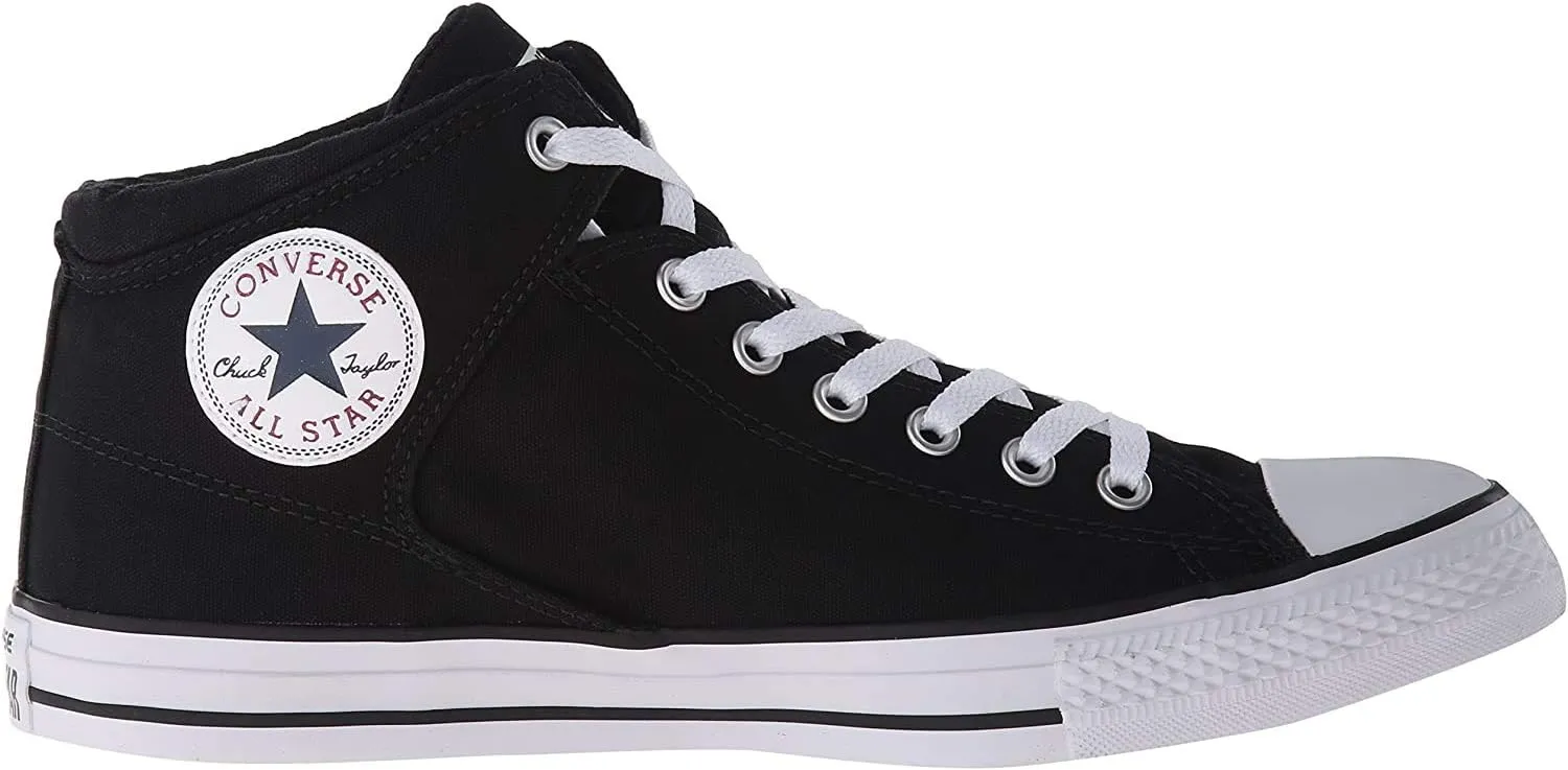 Converse Chuck Taylor All Star Street HIGH TOP Sneaker, Black/White, 8.5 M US