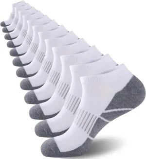 COOVAN Socks for Men Athletic Low Cut Sock with 12 Pairs,Ankle Socks Men Cushion 12 Pack Running Casual Sock