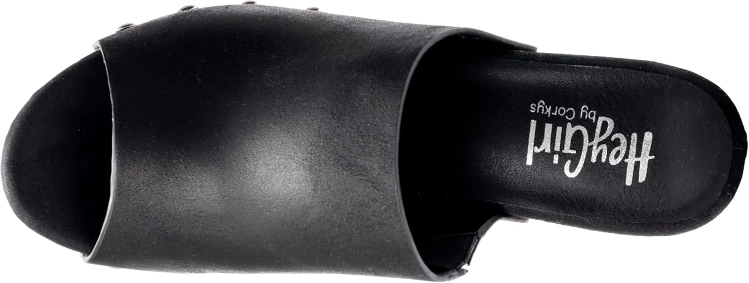Corkys Footwear Hey Girl Womens Bada Bing Chunky Heels - Featuring a 3.75-inch Chunky Heel and 1.5-Inch Platform, A wide Strap, Stud-Lined Upper, and Cushioned Insoles