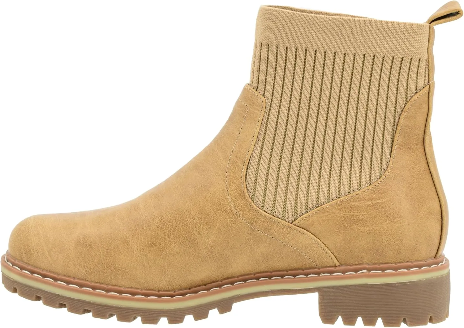 Corkys Footwear Womens Cabin Fever Bootie - Featuring a Sock Top Upper, A Lug Outsole with a 1-Inch Heel, Comfortable and Cushioned Insoles For All-Day Wear