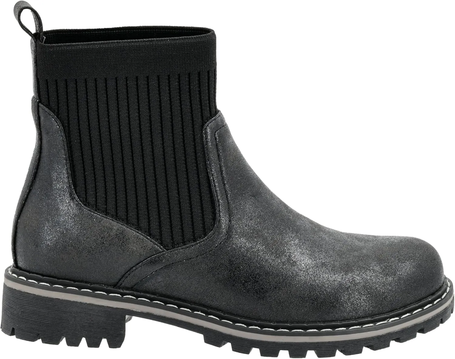 Corkys Footwear Womens Cabin Fever Bootie - Featuring a Sock Top Upper, A Lug Outsole with a 1-Inch Heel, Comfortable and Cushioned Insoles For All-Day Wear