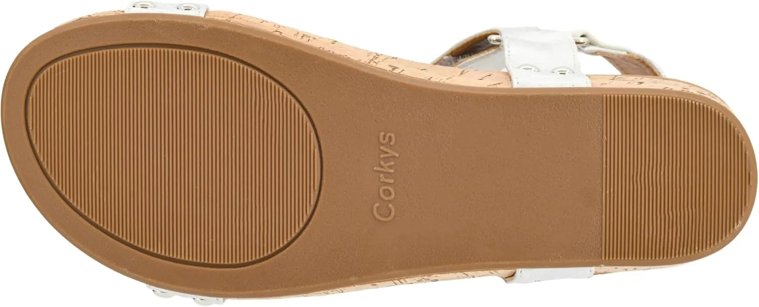 Corkys Footwear Women's Dont Tempt Me Strappy 2-Inch Wedge - Featuring Adjustable Comfort Straps, Soft Plush Cushioned Soles for Blissful Steps and All Day Wear