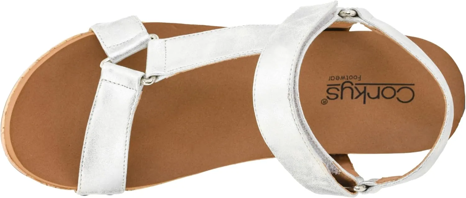 Corkys Footwear Women's Dont Tempt Me Strappy 2-Inch Wedge - Featuring Adjustable Comfort Straps, Soft Plush Cushioned Soles for Blissful Steps and All Day Wear