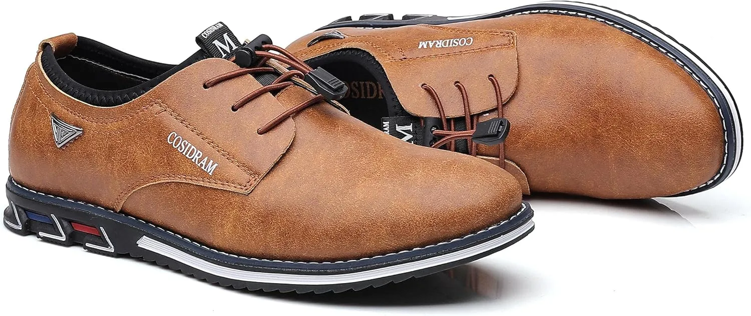 COSIDRAM Mens Casual Shoes Business Slip-on Shoes Comfort Fashion Office Shoes for Male