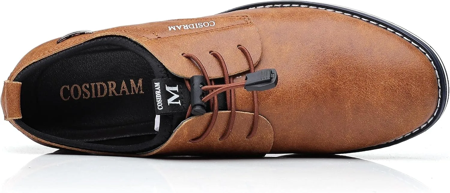COSIDRAM Mens Casual Shoes Business Slip-on Shoes Comfort Fashion Office Shoes for Male