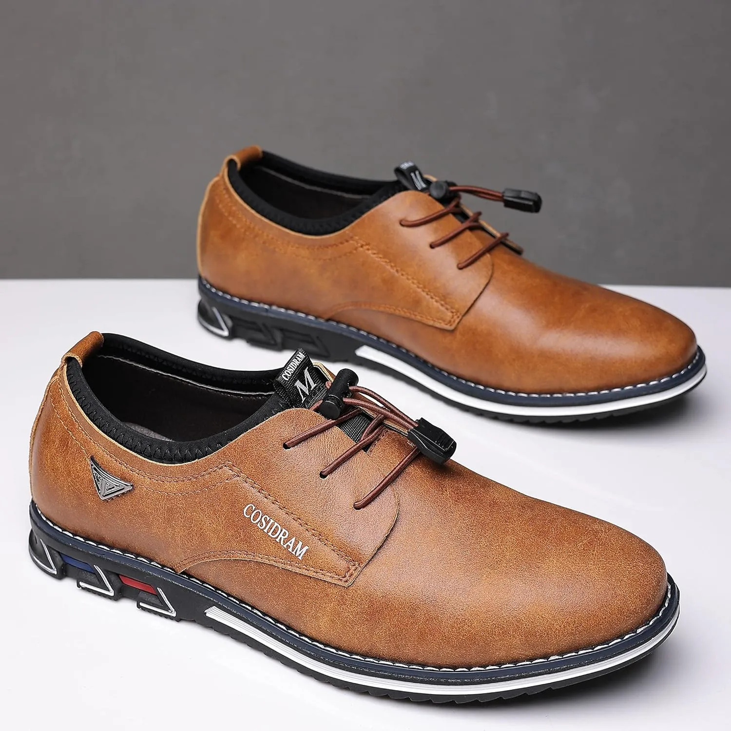COSIDRAM Mens Casual Shoes Business Slip-on Shoes Comfort Fashion Office Shoes for Male