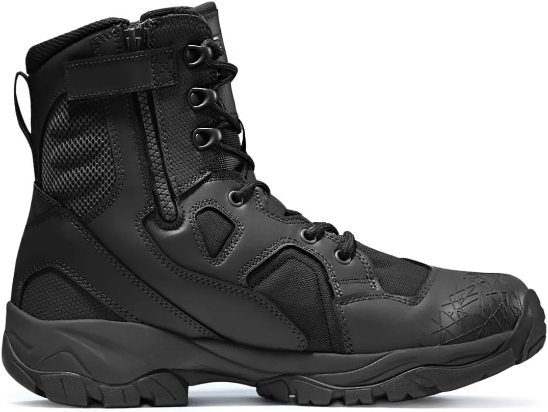 CQR Men's Military Tactical Boots, Lightweight 6 Inches Hiking Combat Boot Durable Breathable Outdoor Work Motorcycle Footwear
