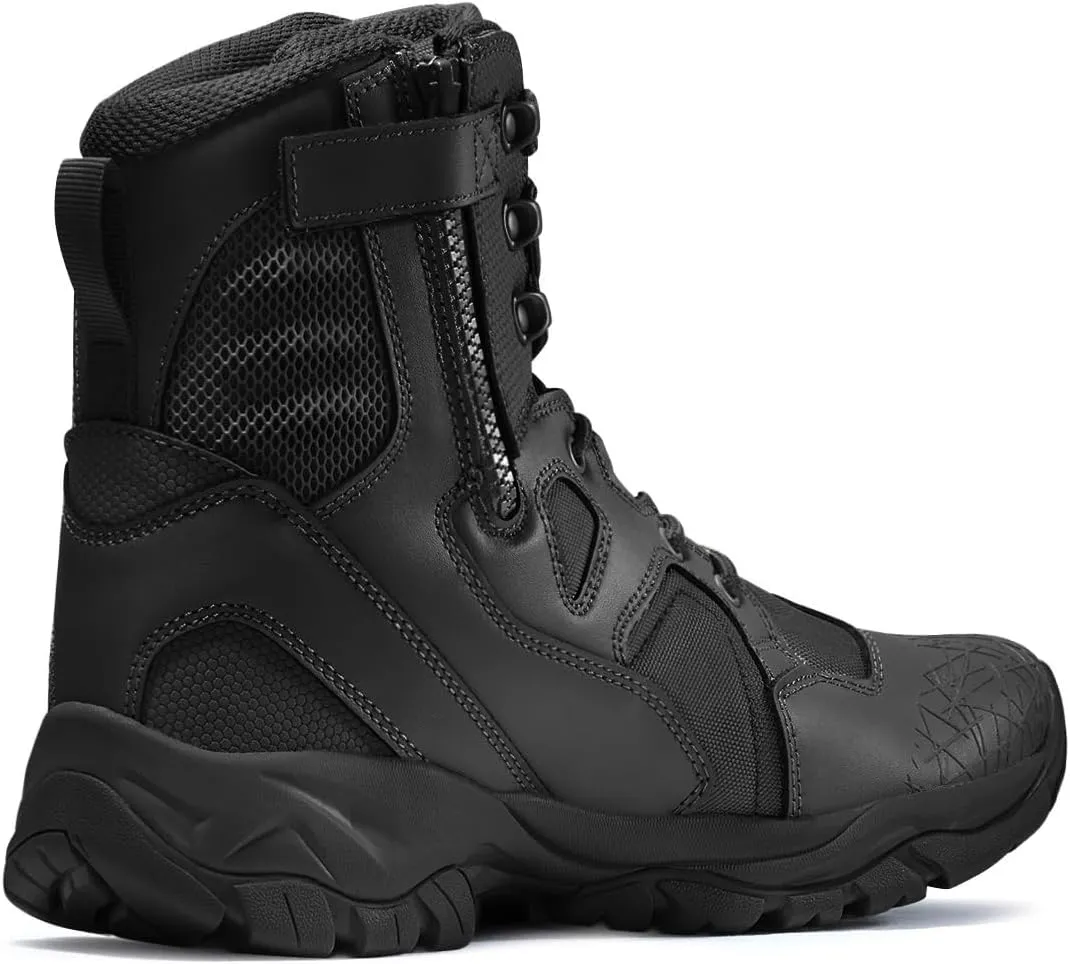 CQR Men's Military Tactical Boots, Lightweight 6 Inches Hiking Combat Boot Durable Breathable Outdoor Work Motorcycle Footwear