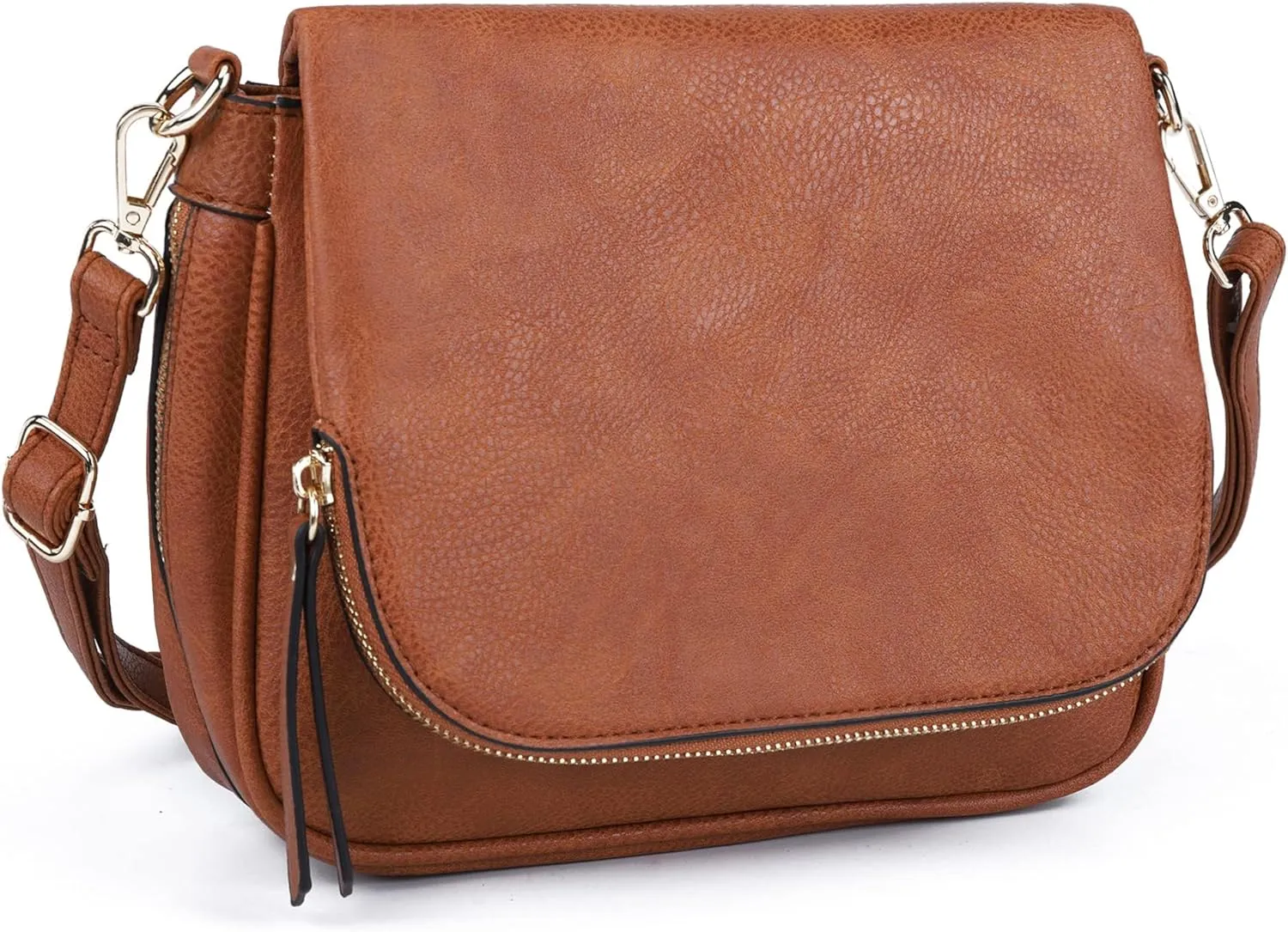 Crossbody Bags for Women Small Pu Leather Over the Shoulder Purses and Flap Cross Body Handbags with Multi Pockets
