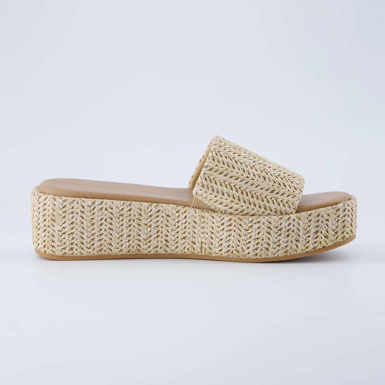 CUSHIONAIRE KUDOS Women’s Platform Sandals – Wedge Sandals for Women, Comfortable Slip-On Shoes, Dressy Summer Sandals with Cushioned Footbed