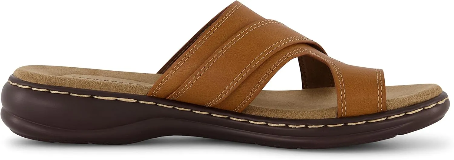 CUSHIONAIRE Women's Blare comfort sandal  Comfort Foam