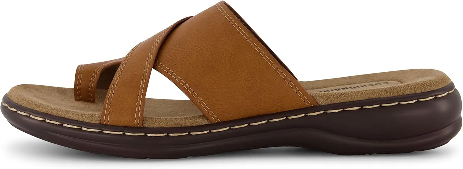 CUSHIONAIRE Women's Blare comfort sandal  Comfort Foam
