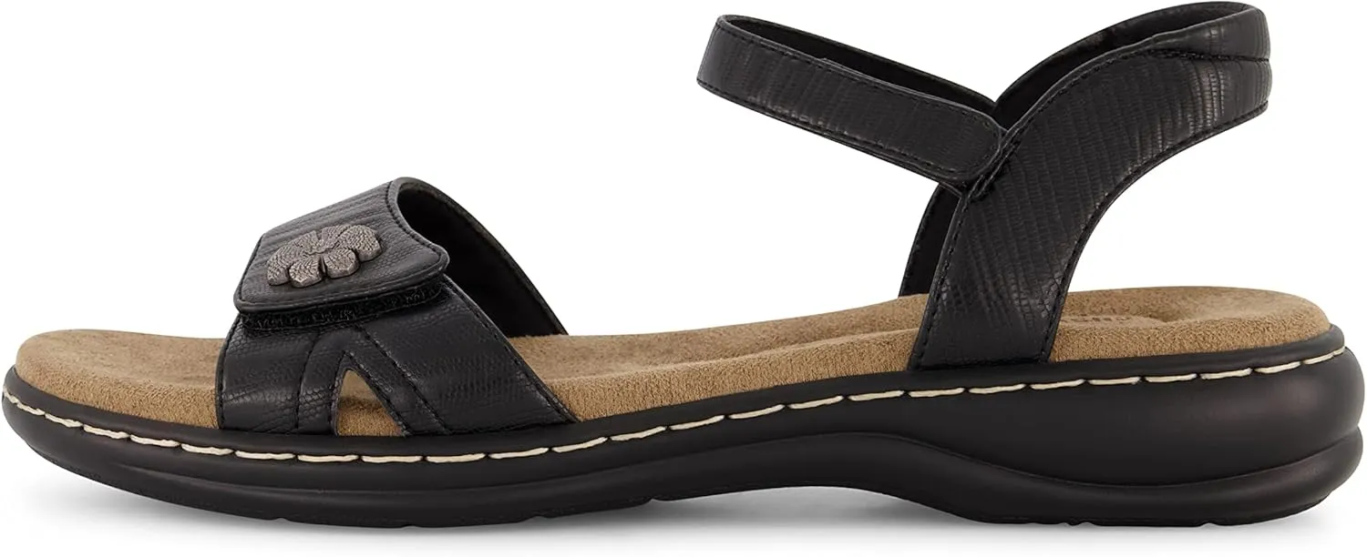 CUSHIONAIRE Women's Bloom comfort sandal with  Comfort Foam and Wide Widths Available
