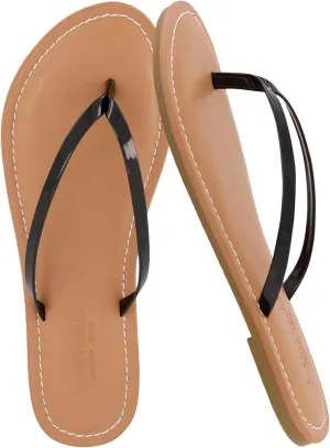 CUSHIONAIRE Women's Cora Flat Flip Flop Sandal with  Comfort