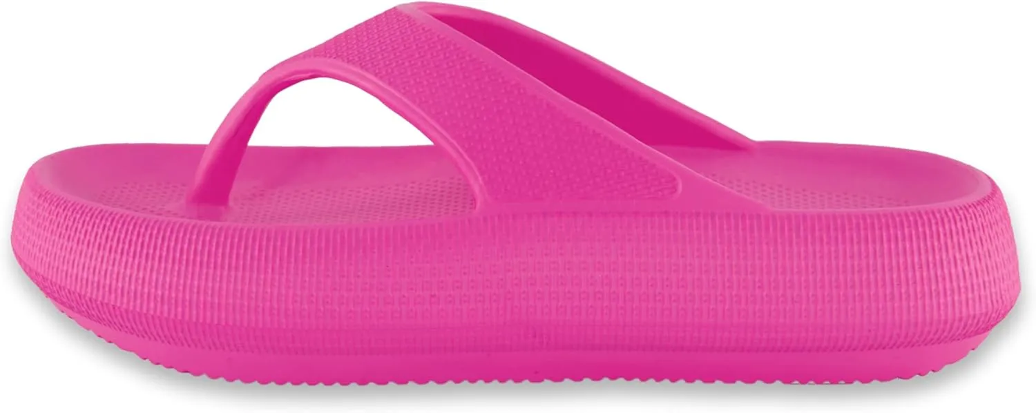 CUSHIONAIRE Women's Fling recovery cloud pool slides sandal with  Comfort