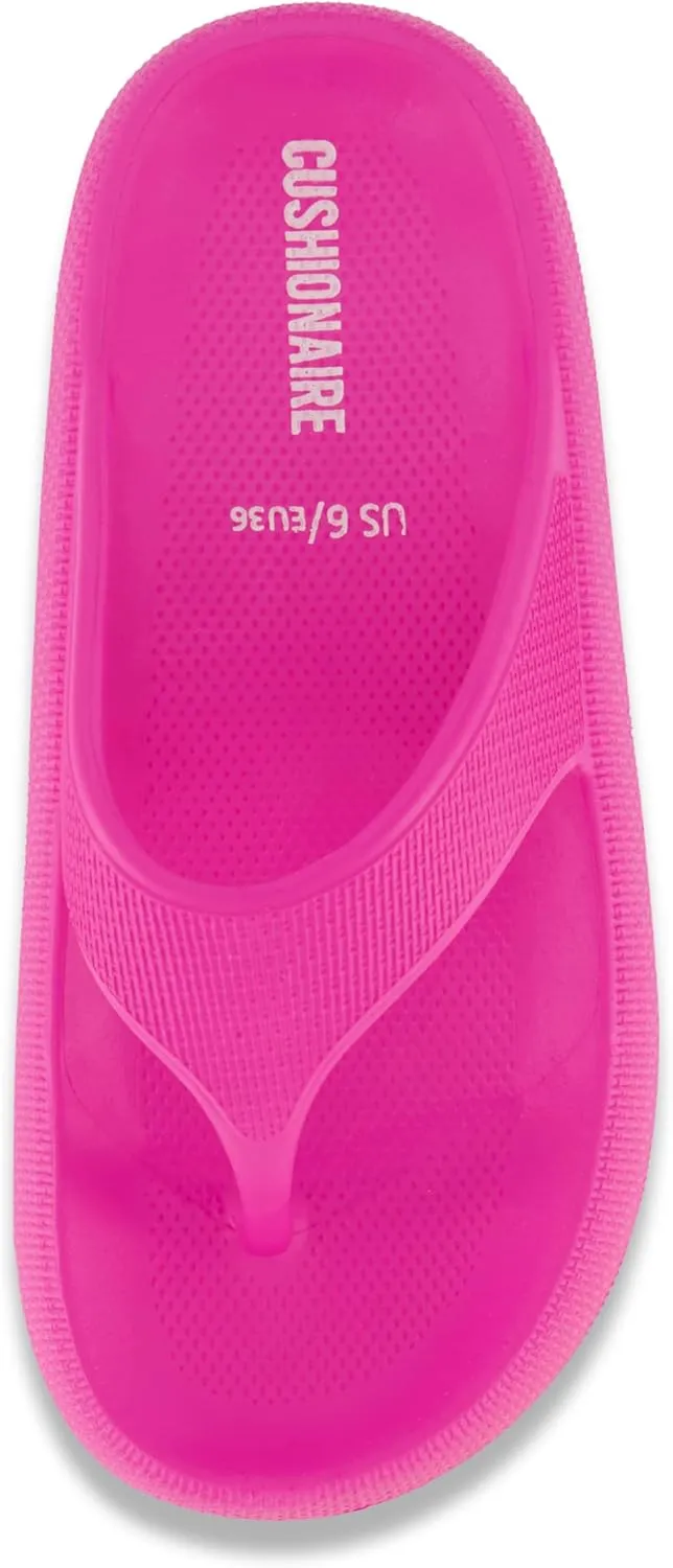 CUSHIONAIRE Women's Fling recovery cloud pool slides sandal with  Comfort