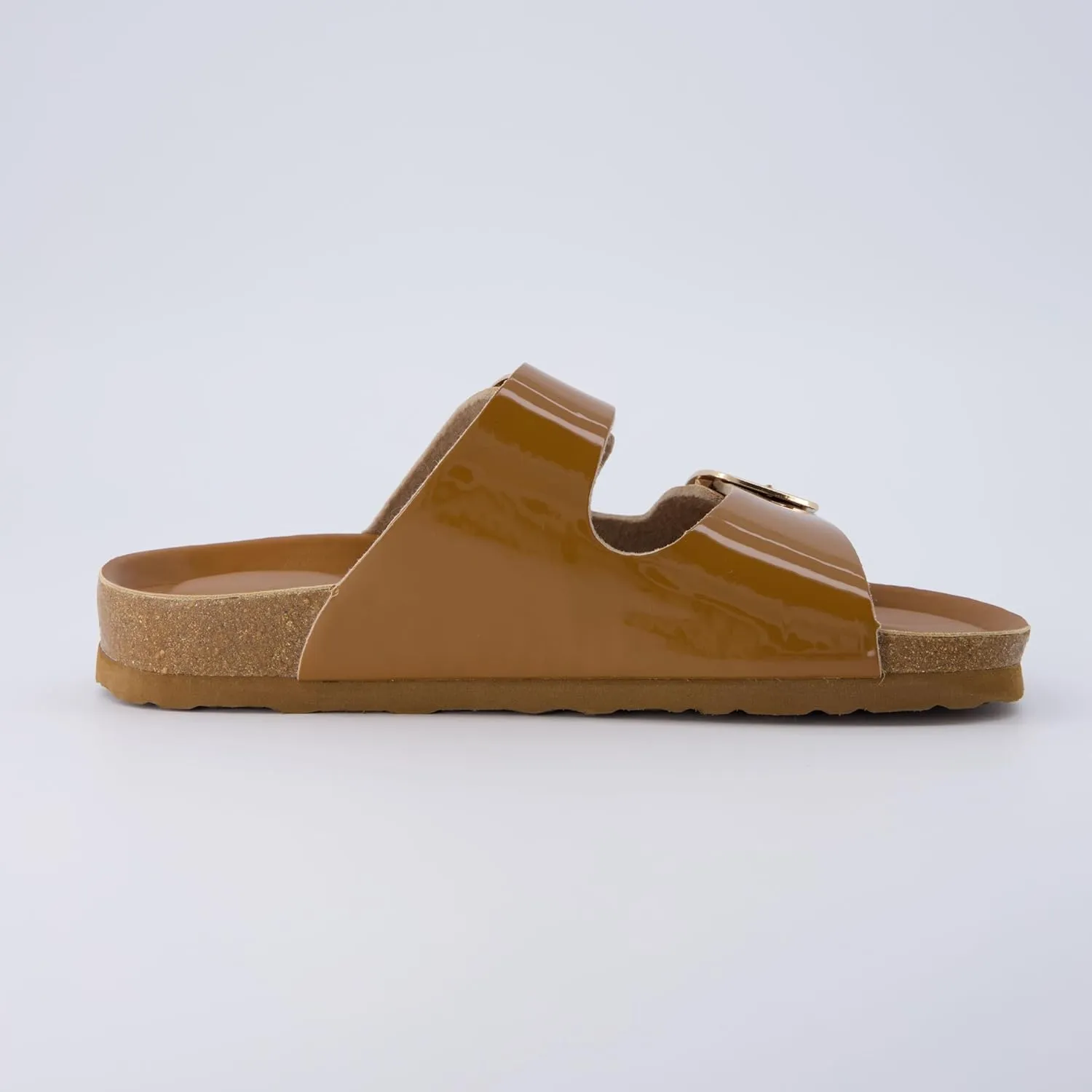 CUSHIONAIRE Women's Lang Cork footbed Sandal with  Comfort