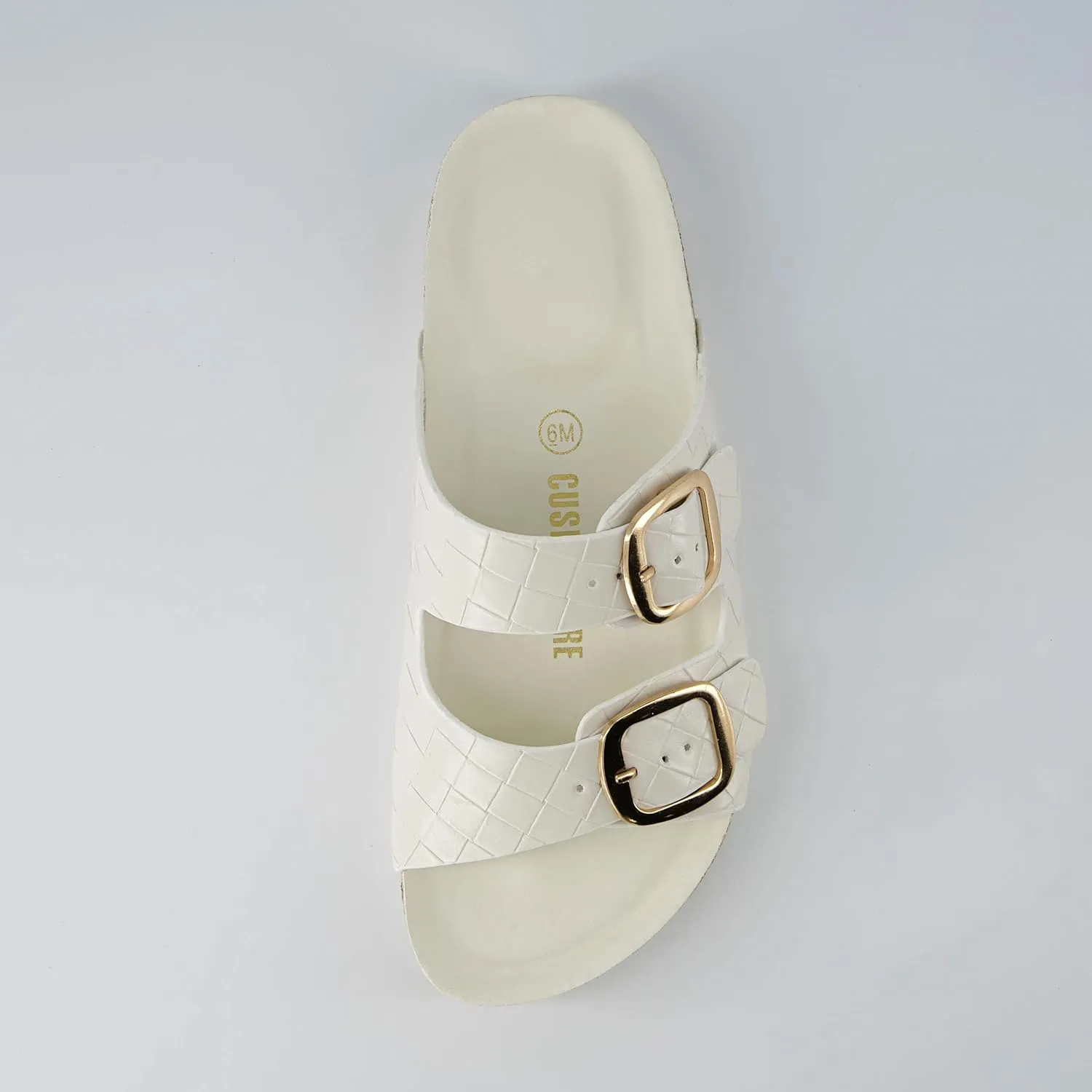 CUSHIONAIRE Women's Lang Cork footbed Sandal with  Comfort