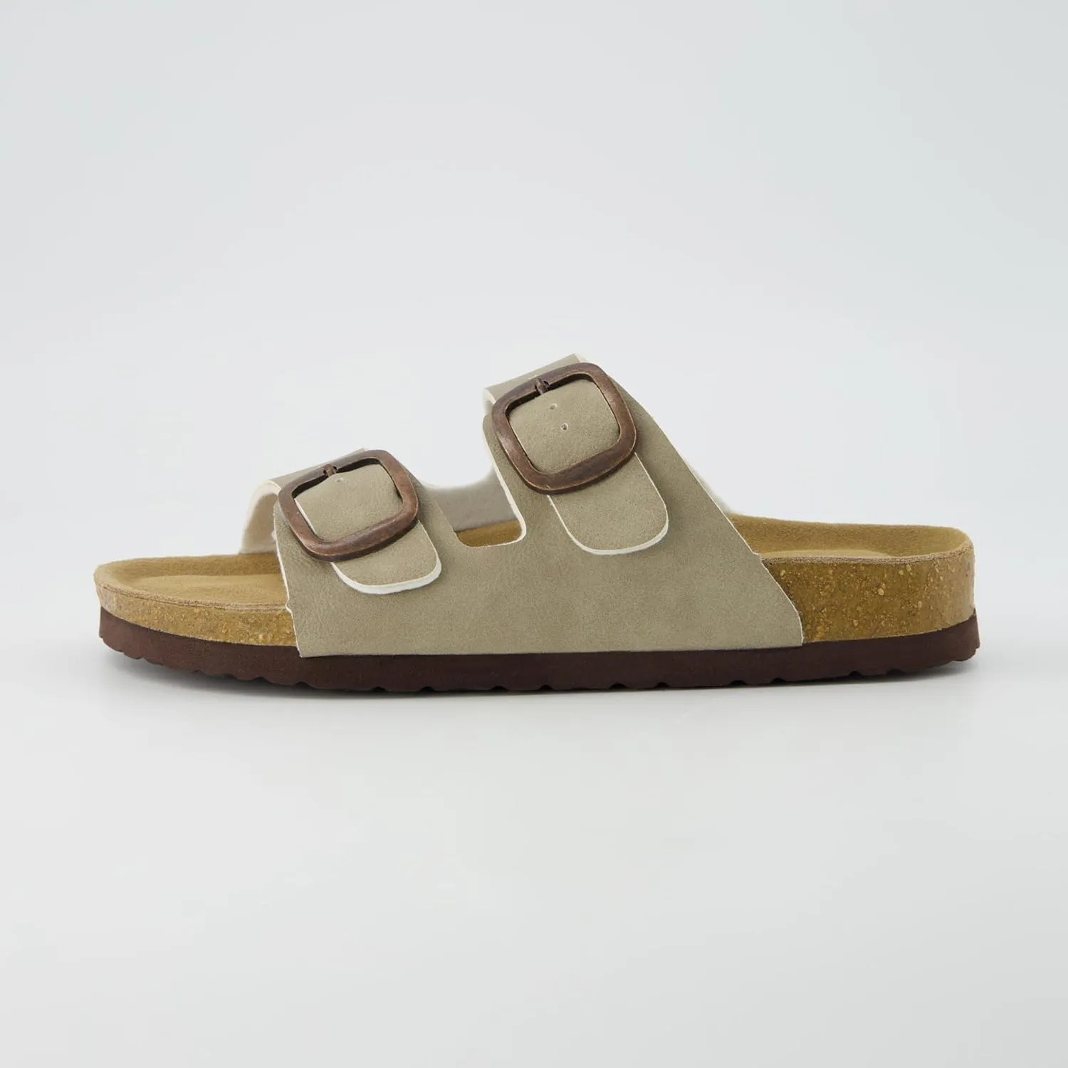CUSHIONAIRE Women's Lang Cork footbed Sandal with  Comfort