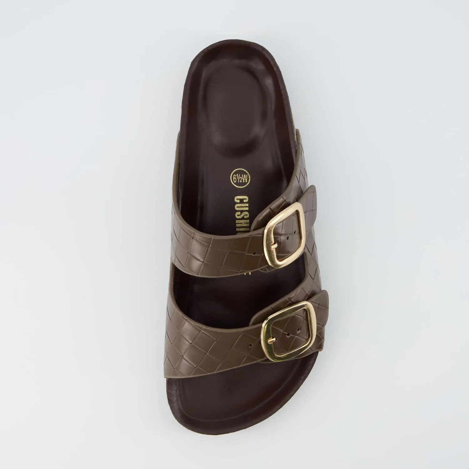 CUSHIONAIRE Women's Lang Cork footbed Sandal with  Comfort