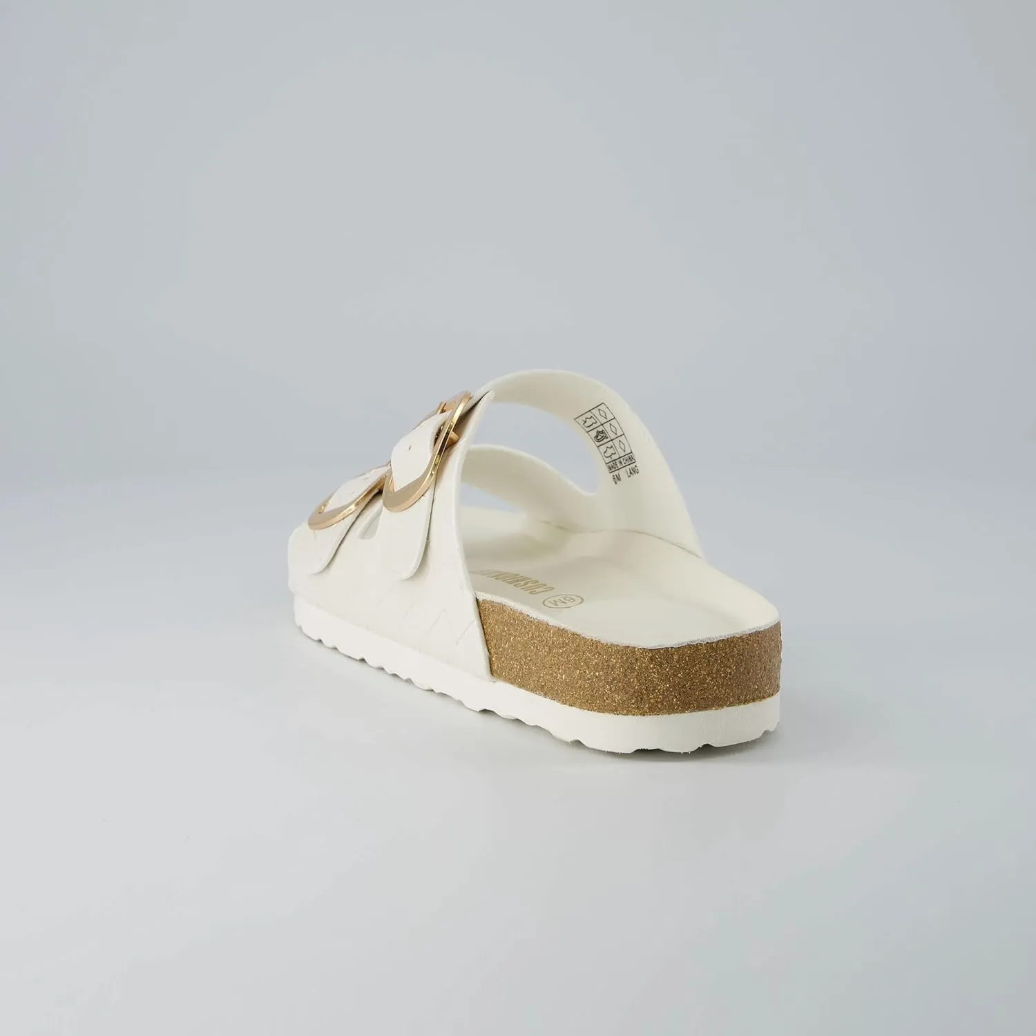 CUSHIONAIRE Women's Lang Cork footbed Sandal with  Comfort