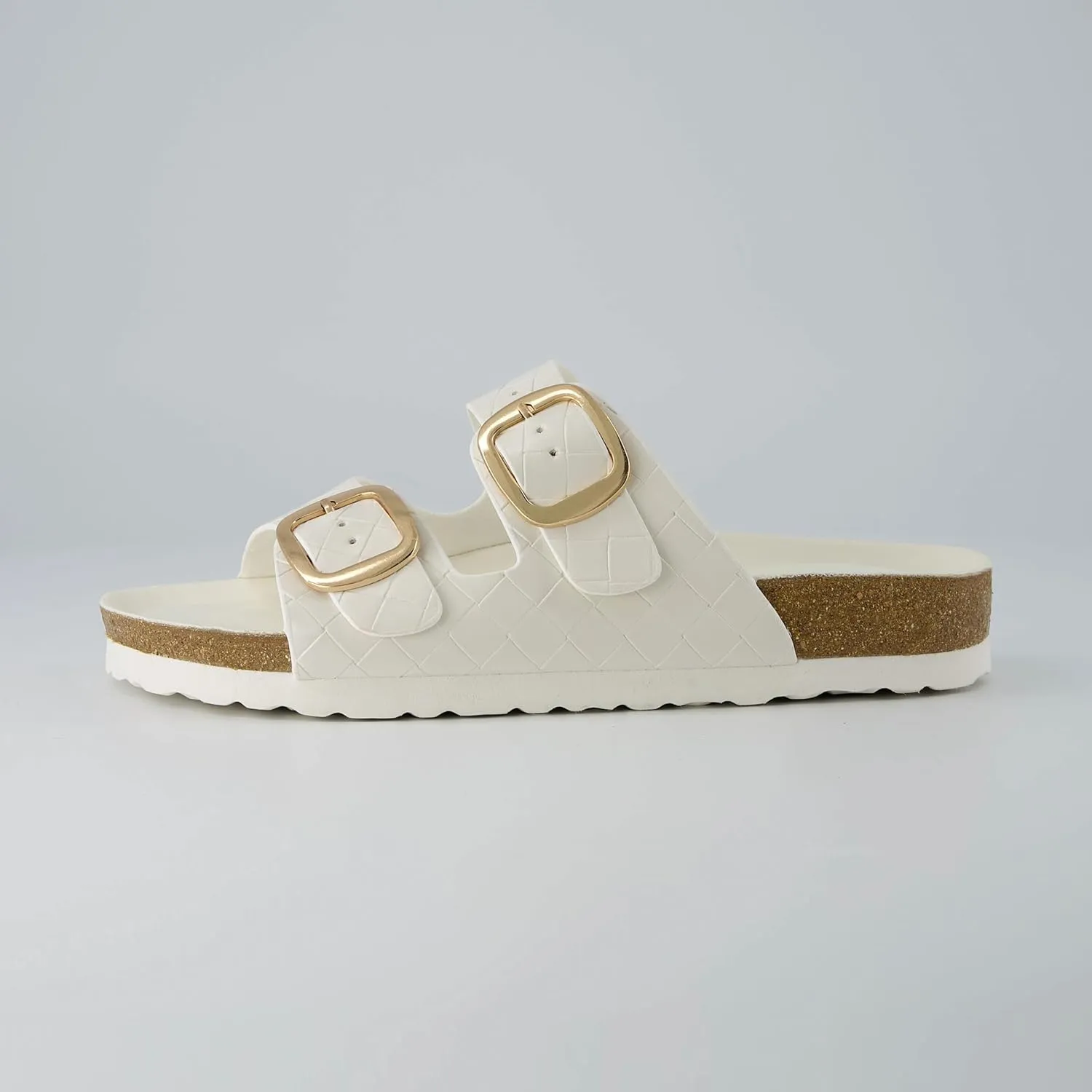 CUSHIONAIRE Women's Lang Cork footbed Sandal with  Comfort