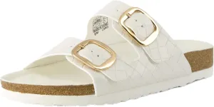 CUSHIONAIRE Women's Lang Cork footbed Sandal with  Comfort