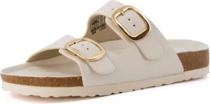 CUSHIONAIRE Women's Lang Cork footbed Sandal with  Comfort