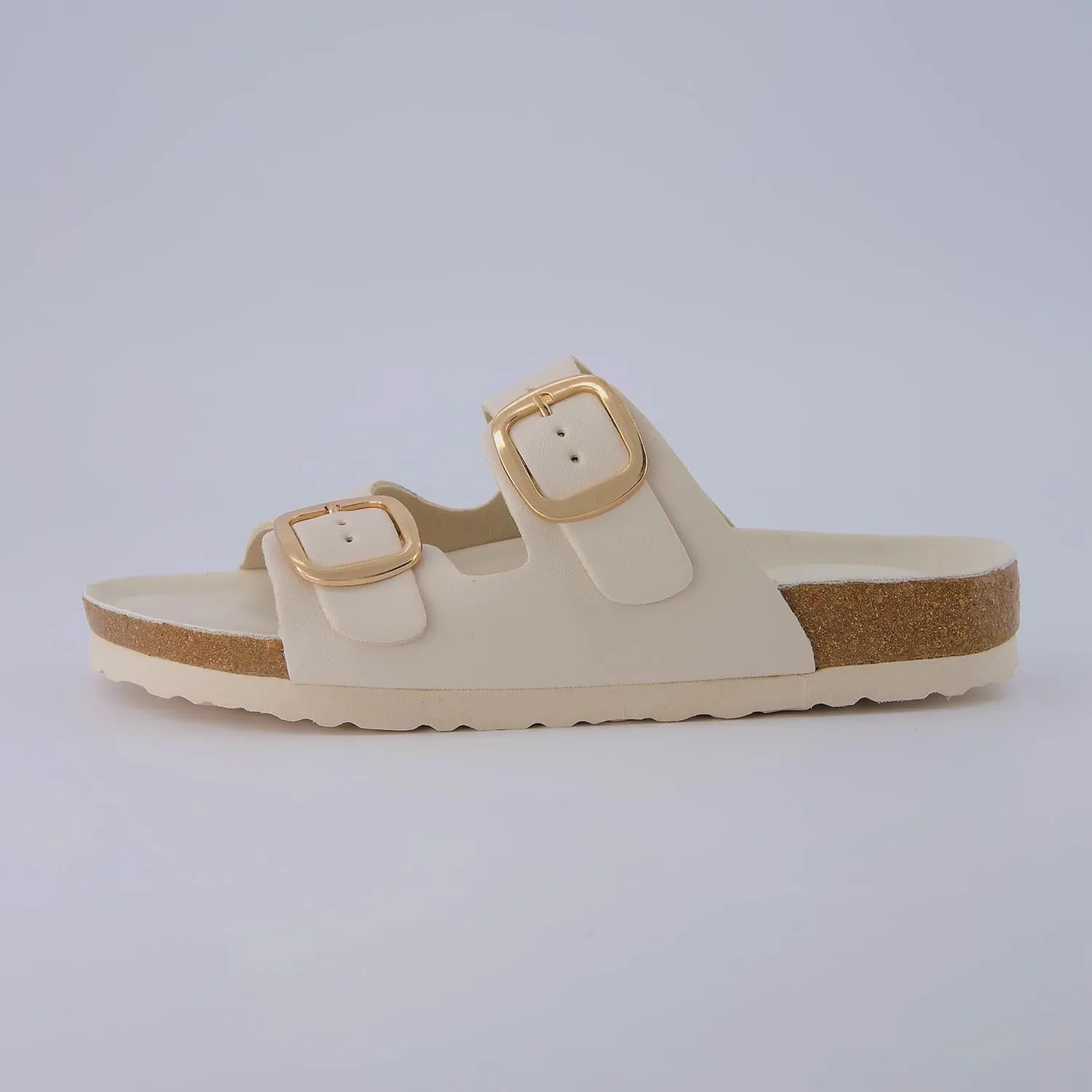 CUSHIONAIRE Women's Lang Cork footbed Sandal with  Comfort