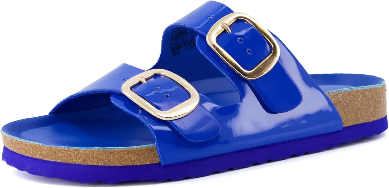 CUSHIONAIRE Women's Lang Cork footbed Sandal with  Comfort