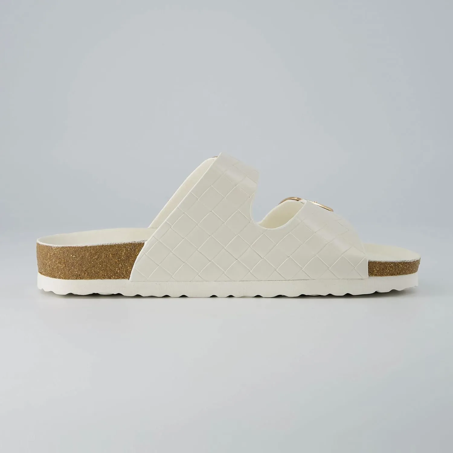 CUSHIONAIRE Women's Lang Cork footbed Sandal with  Comfort