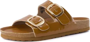 CUSHIONAIRE Women's Lang Cork footbed Sandal with  Comfort