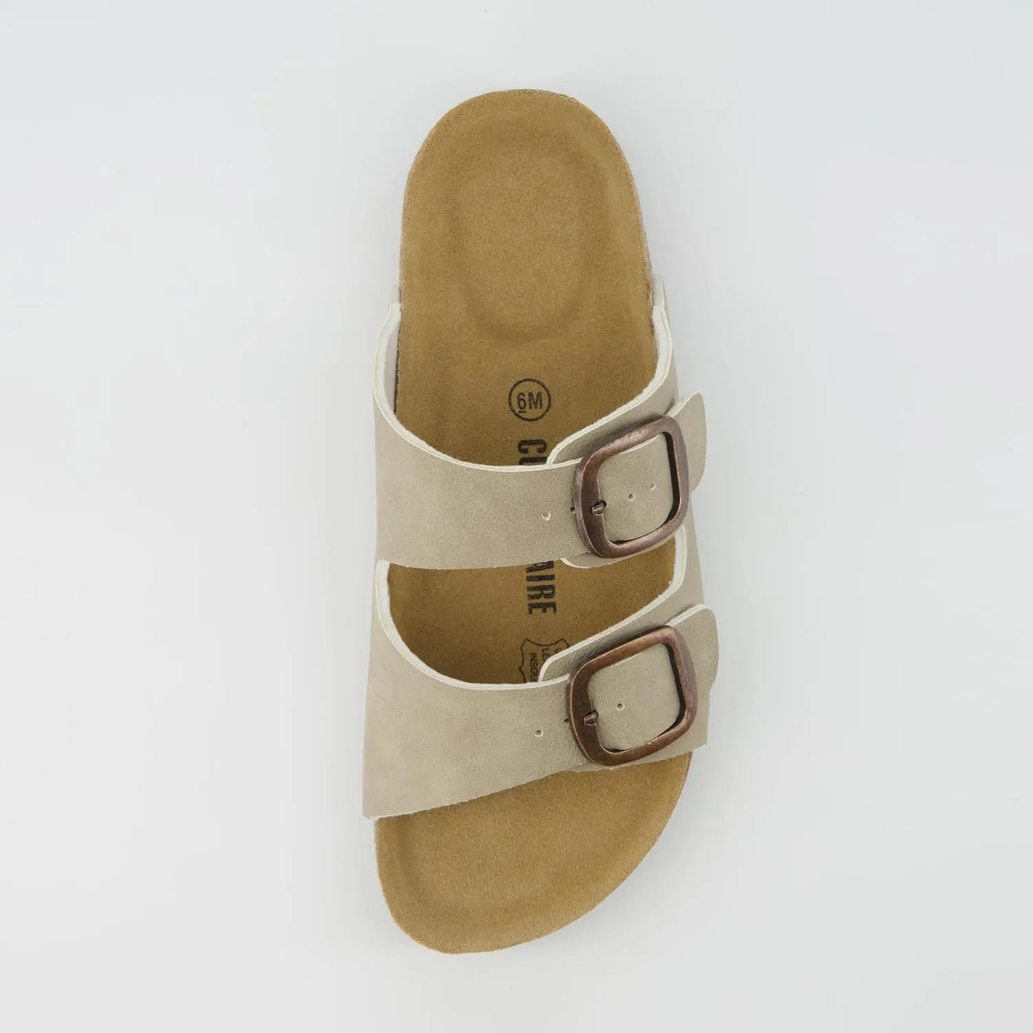 CUSHIONAIRE Women's Lang Cork footbed Sandal with  Comfort