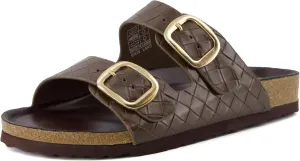 CUSHIONAIRE Women's Lang Cork footbed Sandal with  Comfort