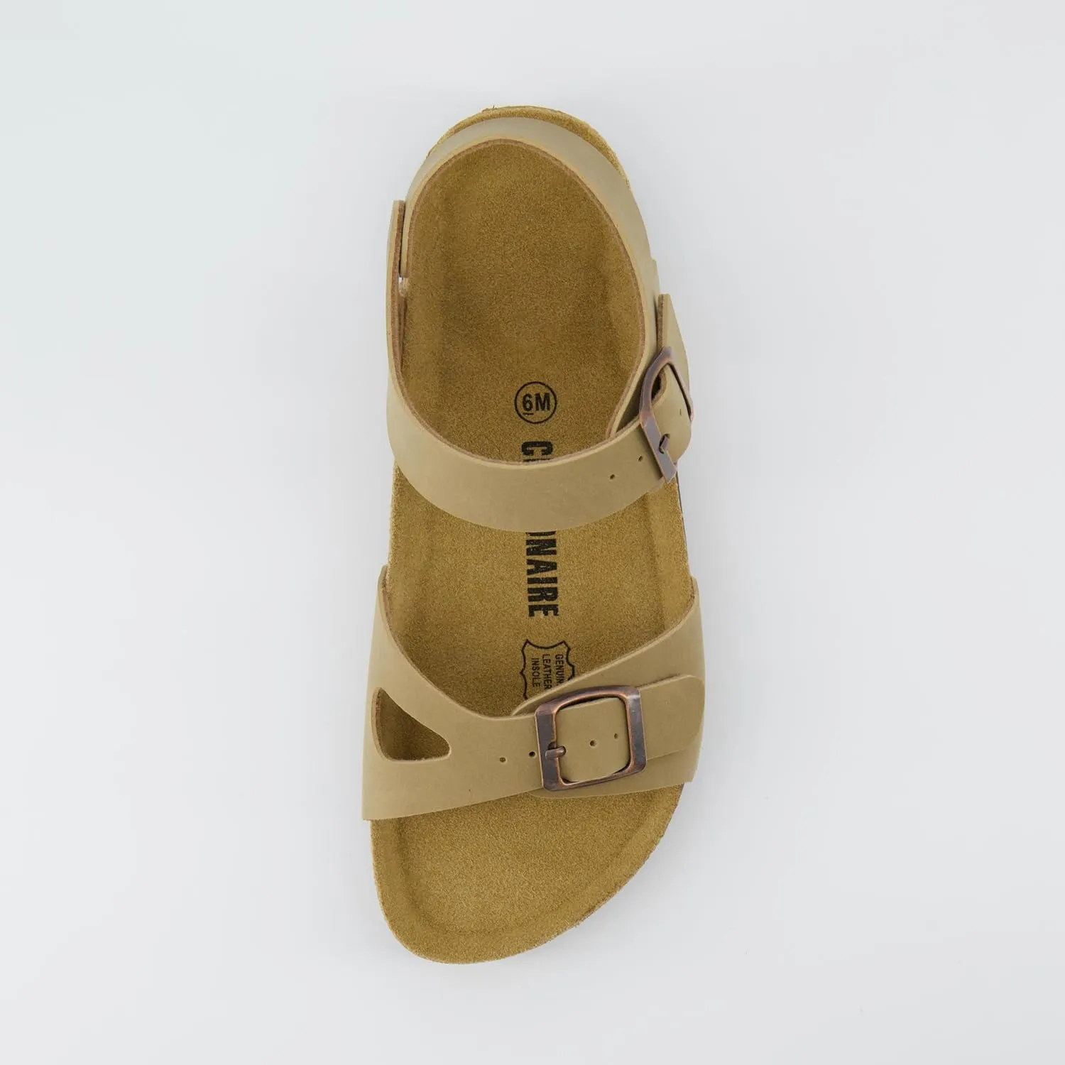 CUSHIONAIRE Women's Lauri Cork footbed Sandal with  Comfort