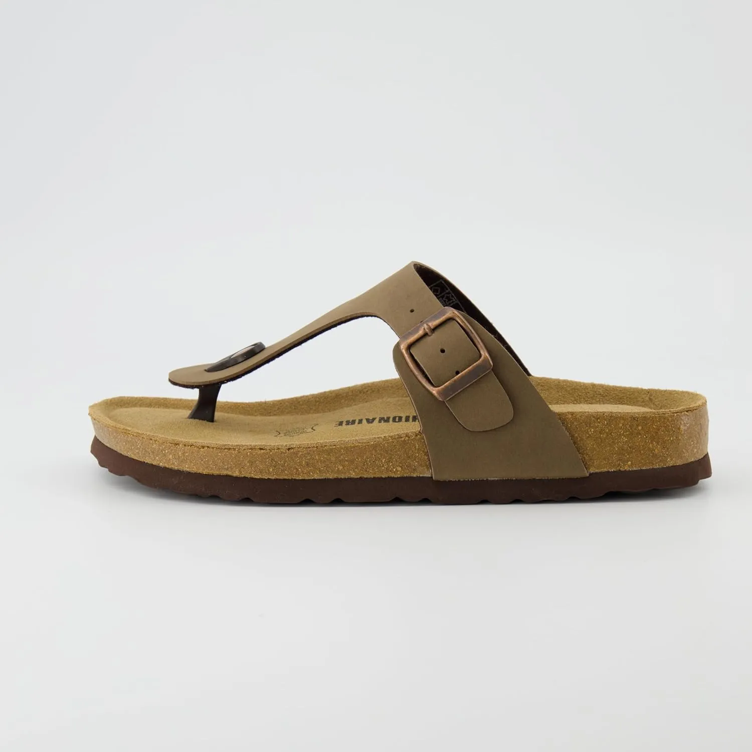 CUSHIONAIRE Women's Leah Cork Footbed Sandal With  Comfort