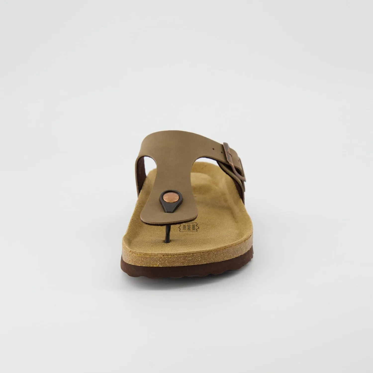 CUSHIONAIRE Women's Leah Cork Footbed Sandal With  Comfort