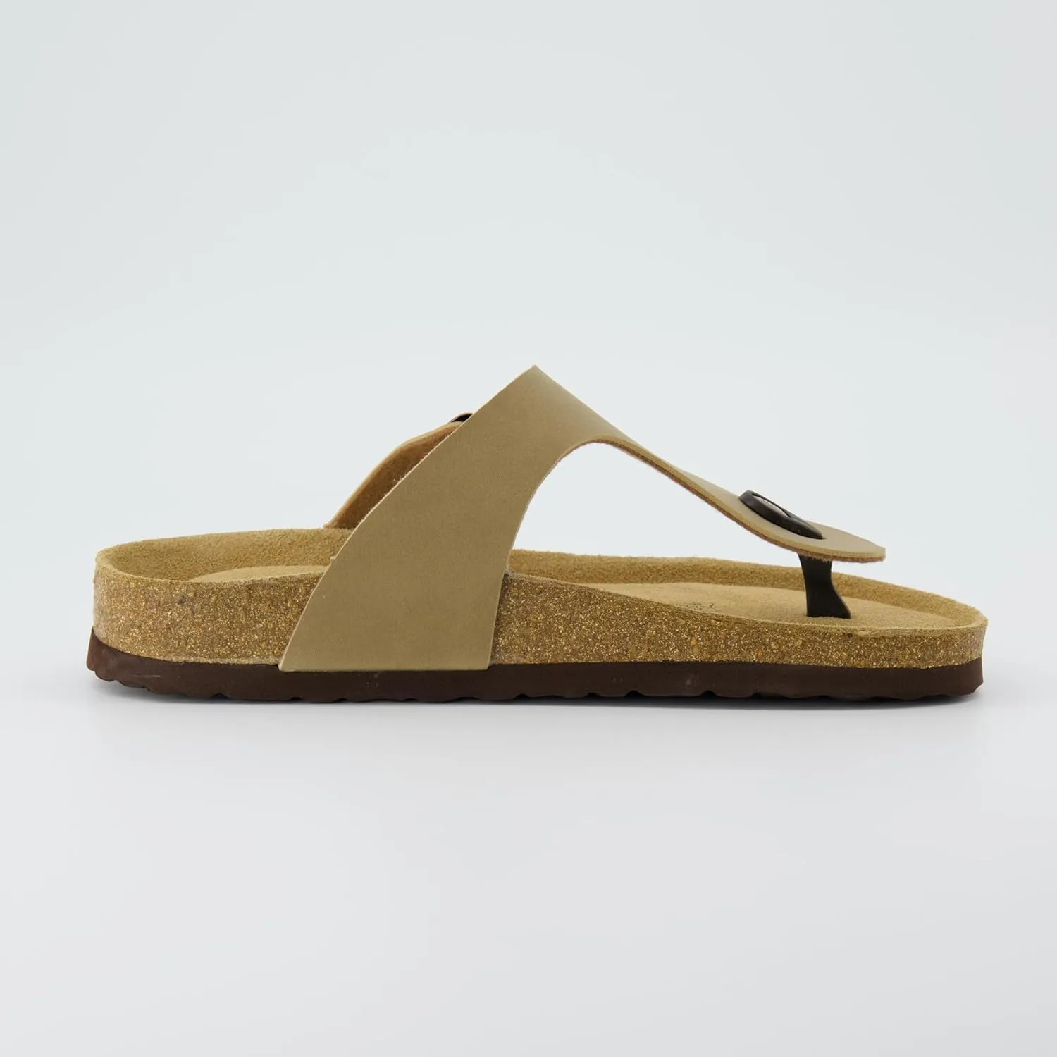 CUSHIONAIRE Women's Leah Cork Footbed Sandal With  Comfort