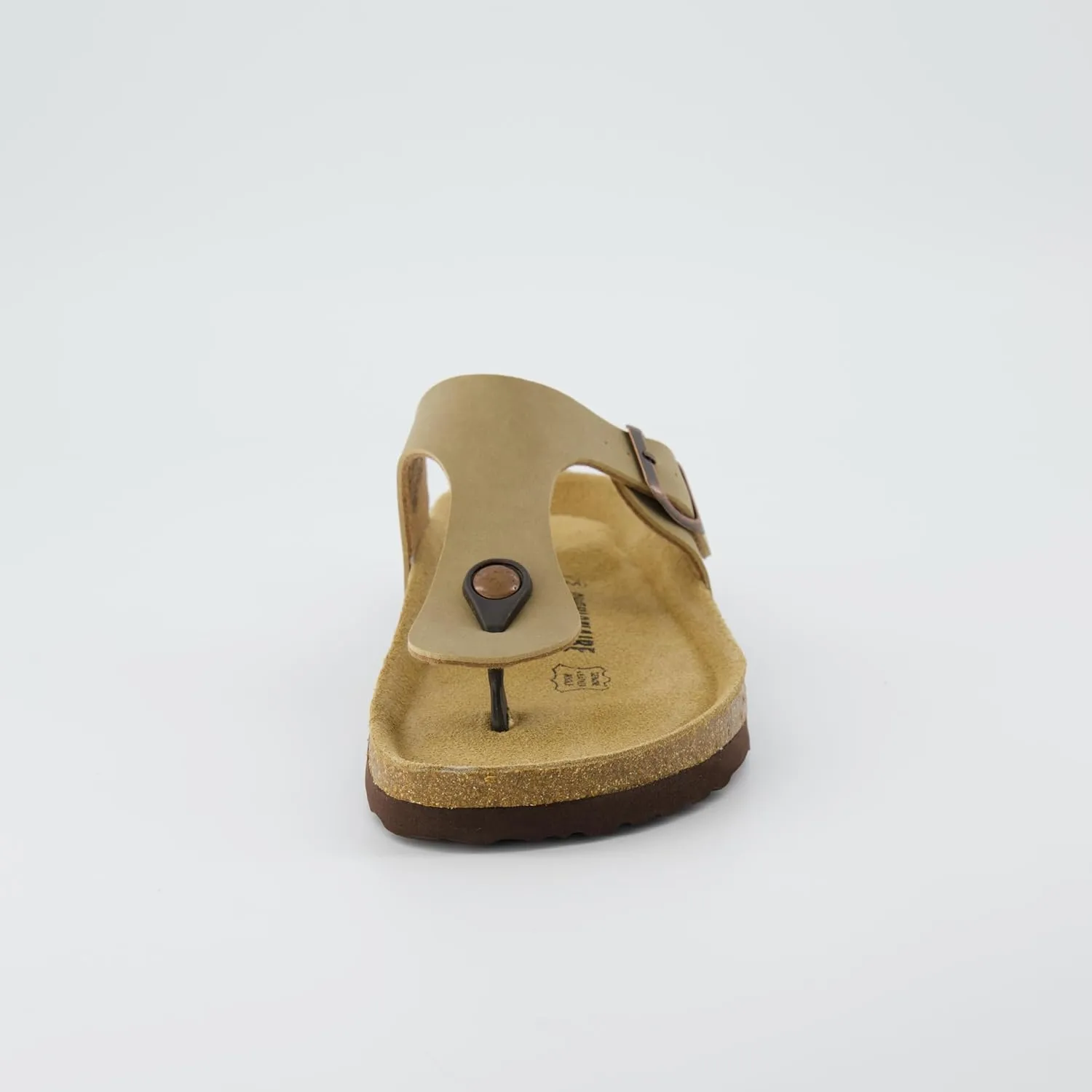 CUSHIONAIRE Women's Leah Cork Footbed Sandal With  Comfort