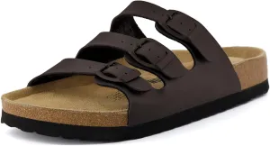 CUSHIONAIRE Women's Lela Cork footbed Sandal with  Comfort