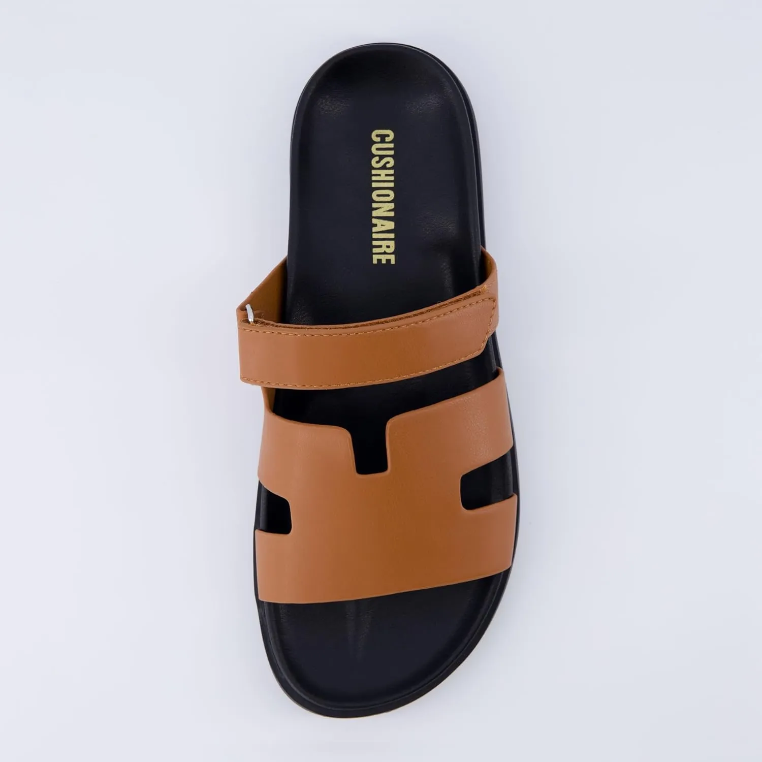 CUSHIONAIRE Women's Lotto footbed sandal with  Comfort, Wide Widths Available