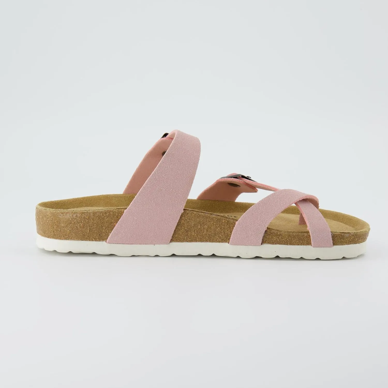 CUSHIONAIRE Women's Luna Cork Footbed Sandal With  Comfort