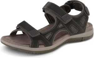 CUSHIONAIRE Women's Pace comfort footbed outdoor sandal with adjustable straps and  Memory Foam, Wide Widths Available