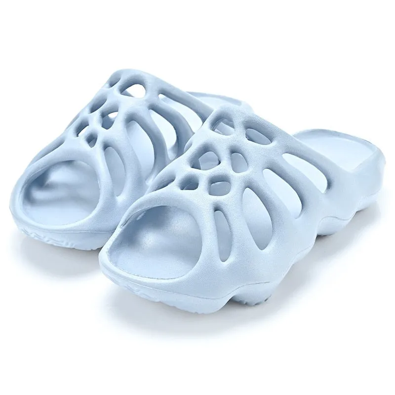Cut-out Platform Slippers Women Men Fashion Beach Slides Soft EVA Lovers Indoor Batrhoom Slipper Ladies Home Floor Shoes