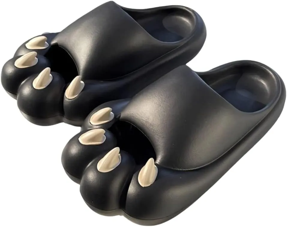 Cute Novelty Bear Claw Pillow Slipper Cloud Slides Non-Slip Summer Slipper