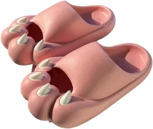Cute Novelty Bear Claw Pillow Slipper Cloud Slides Non-Slip Summer Slipper