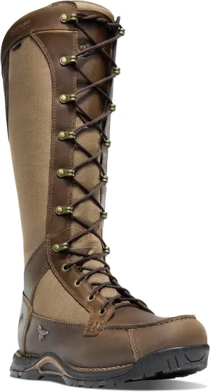 Danner Sharptail 17" Side-Zip Waterproof Snake Boots for Men - Full-Grain Leather and Nylon with 360° Snake Guard, Comfort Footbed & Traction Outsole