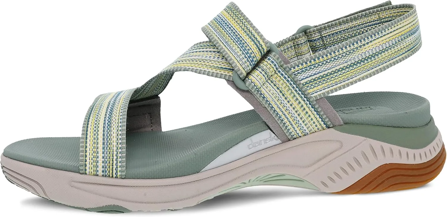 Dansko Rayna Fully Adjustable Sport Sandal for Women - Lightweight EVA Midsole and Rubber Outsole - Natural Arch Technology for Added Support - Hook and Loop Closure