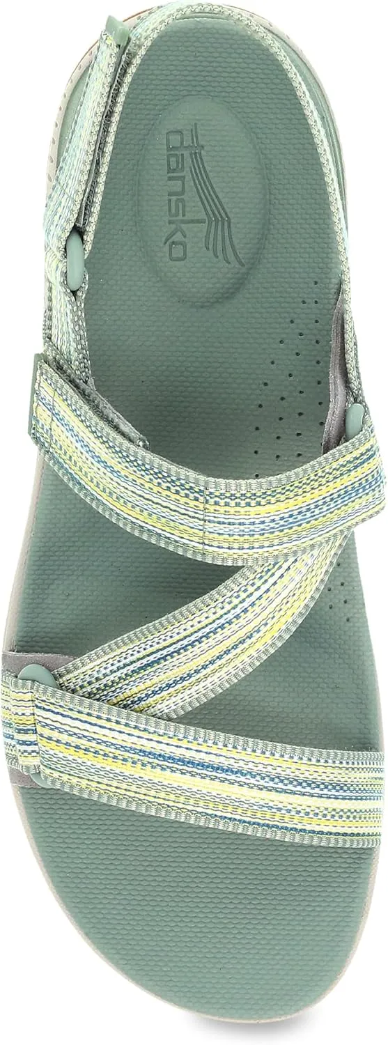 Dansko Rayna Fully Adjustable Sport Sandal for Women - Lightweight EVA Midsole and Rubber Outsole - Natural Arch Technology for Added Support - Hook and Loop Closure
