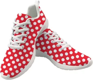 Dellukee Fashion Shoes for Women Men White Bottom Lace Up Casual Non Slip Wide Width Sneakers